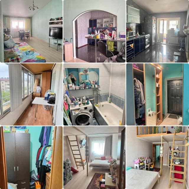 2 комн., 64 м², Блочный, Областная больница, рынок "Манньыаттаах"