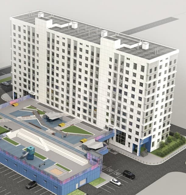 Студия, 30 м², Монолитно-каркасный, Автодорожная
