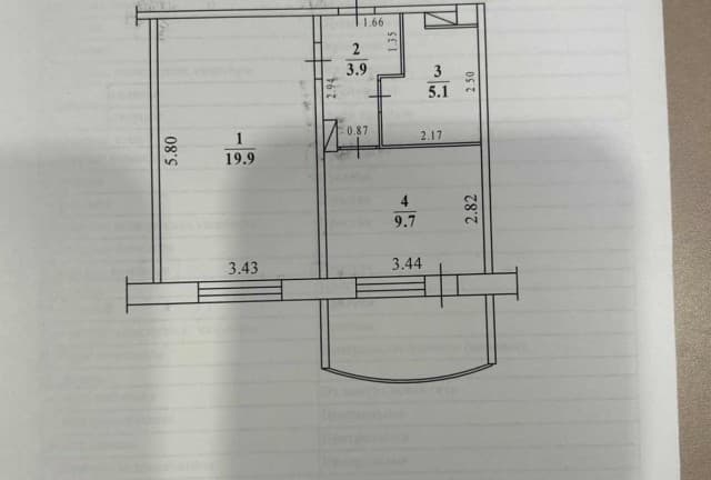 1 комн., 39 м², Инд. планировка, Муус Хайа 8