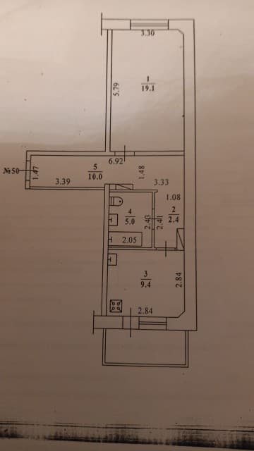 1 комн., 46 м², 112 серия, 31 школа 7