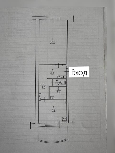1 комн., 43 м², 112 серия, Площадь Победы 10
