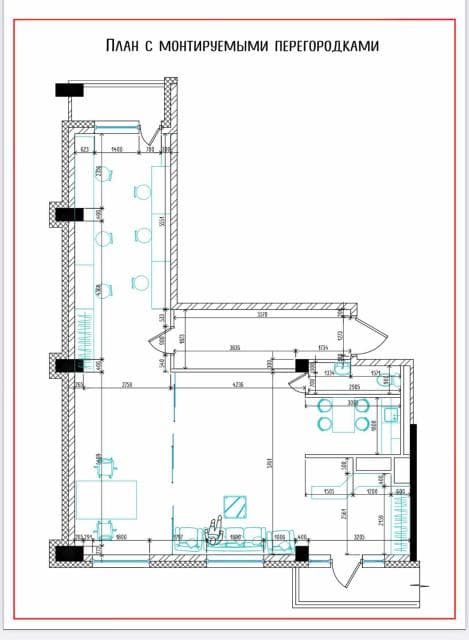 3 комн., 83 м², Инд. планировка, Кинотеатр Лена 7