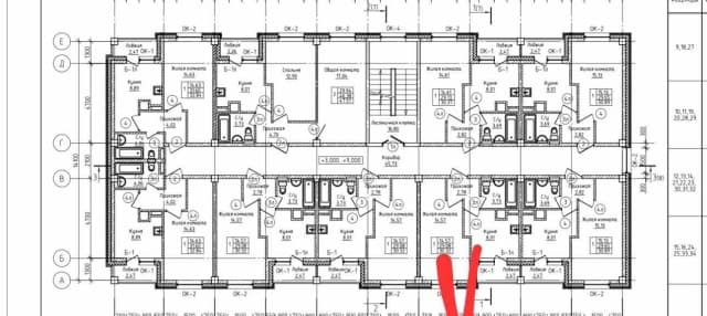 1 комн., 32 м², Инд. планировка, ДСК 5