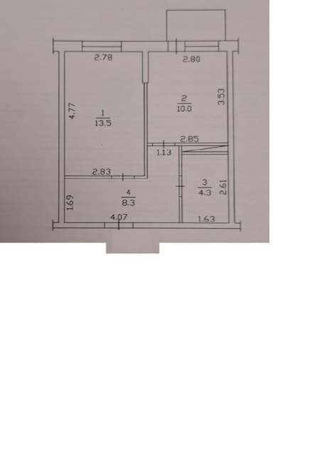 1 комн., 36 м², Монолитно-каркасный, Звездный 13