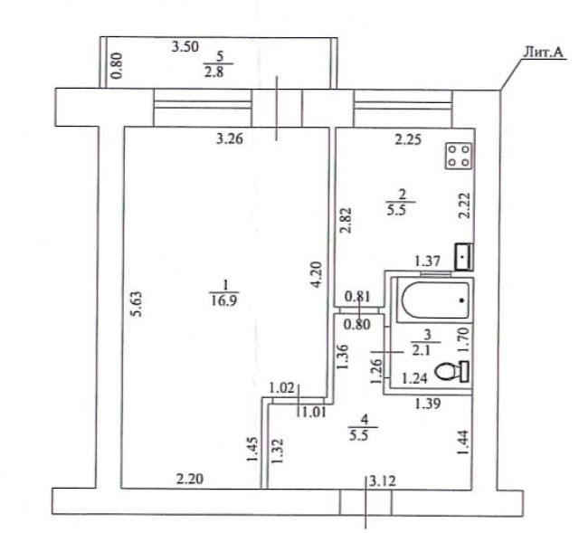 1 комн., 30 м², Малосемейка, Автовокзал 10