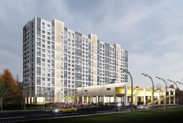 1 комн., 43 м², Монолитно-каркасный, Автодорожная