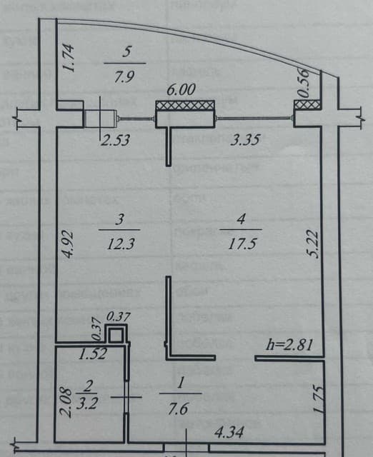 1 комн., 41 м², Блочный, Ильинка