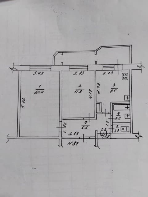 2 комн., 52 м², 112 серия, ДСК 5