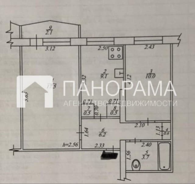 2 комн., 50 м², КПД, 31 школа 7