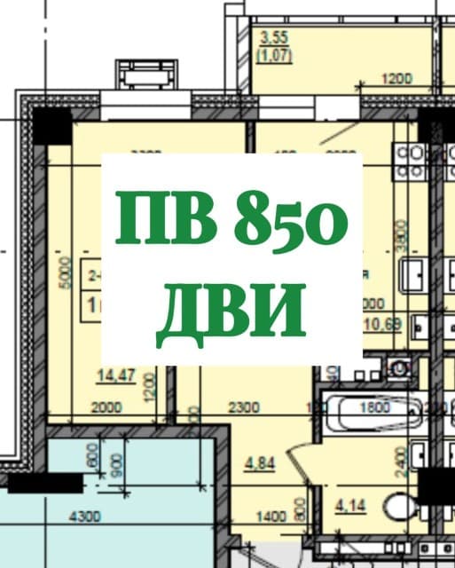 1 комн., 35 м², Блочный, Автодорожная