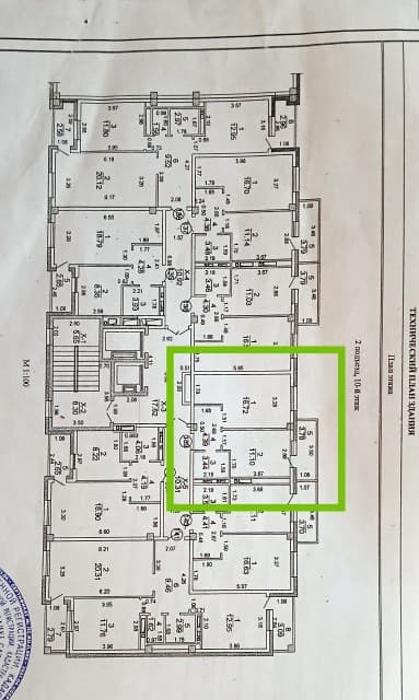 1 комн., 36 м², Монолитно-каркасный, Глазная больница 2