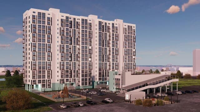1 комн., Монолитно-каркасный, Автодорожная 15