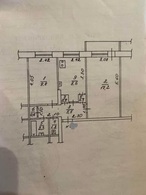 2 комн., 46 м², КПД, 202 мкрн. 3