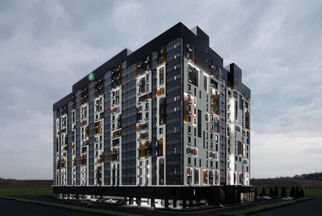 1 комн., 37 м², Монолитно-каркасный 6