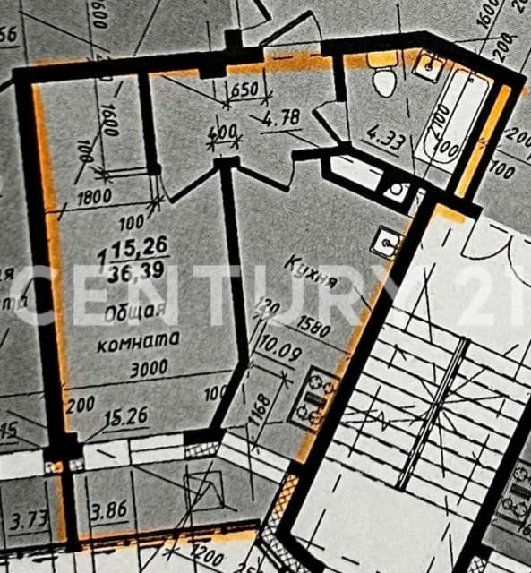 1 комн., 36 м², Монолитно-каркасный, Прометей, ЖК 11
