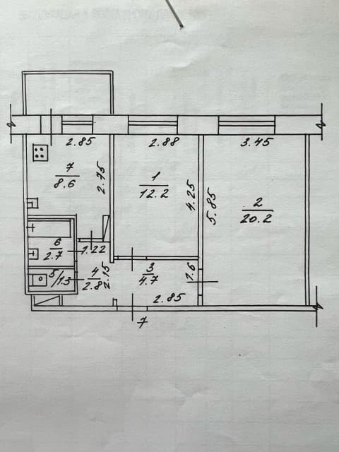 2 комн., 112 серия, Сайсары 12