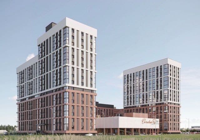 1 комн., 34 м², Монолитно-каркасный, Другие районы