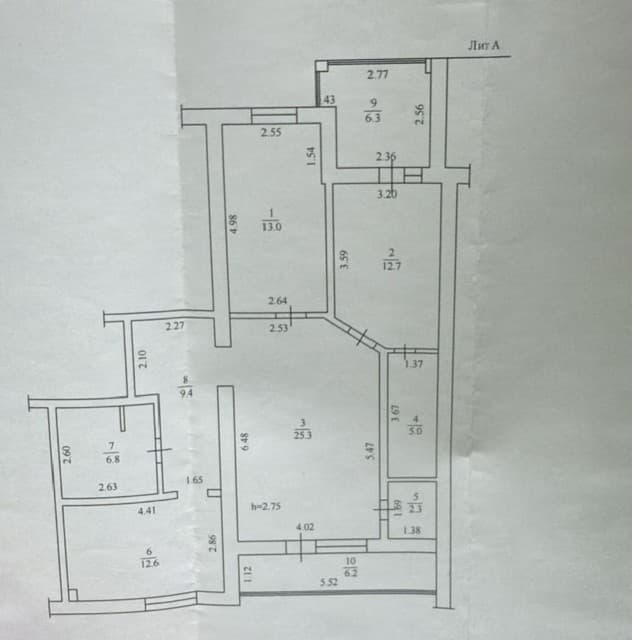 3 комн., 87 м², Инд. планировка, Центр - район пл. Орджоникидзе 12