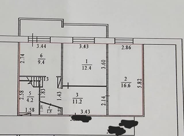 4 комн., 94 м², 112 серия, Авиапорт 3