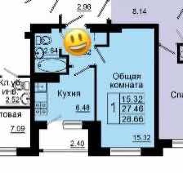 1 комн., 28 м², Инд. планировка, 16 квартал 4