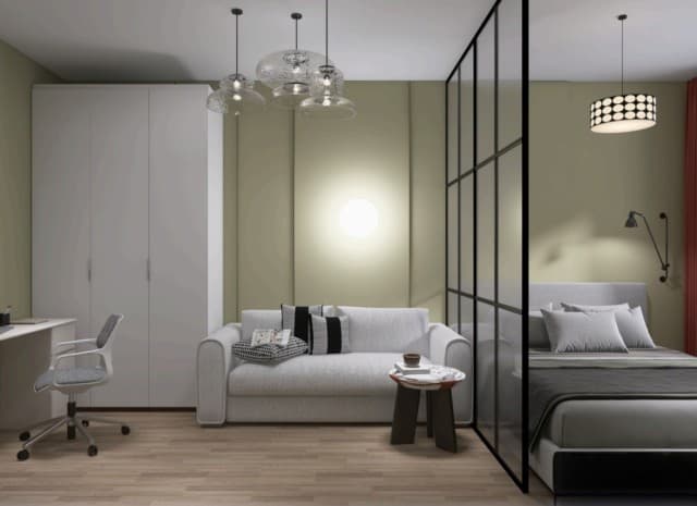 1 комн., Монолитно-каркасный, Областная больница, рынок "Манньыаттаах" 6