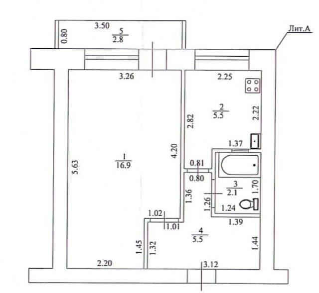 1 комн., 30 м², Малосемейка, Автовокзал 18