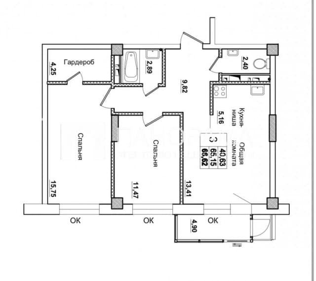 3 комн., Блочный, Вилюйский тракт 2