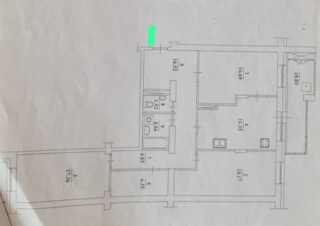 3 комн., Блочный, Сахацирк 2