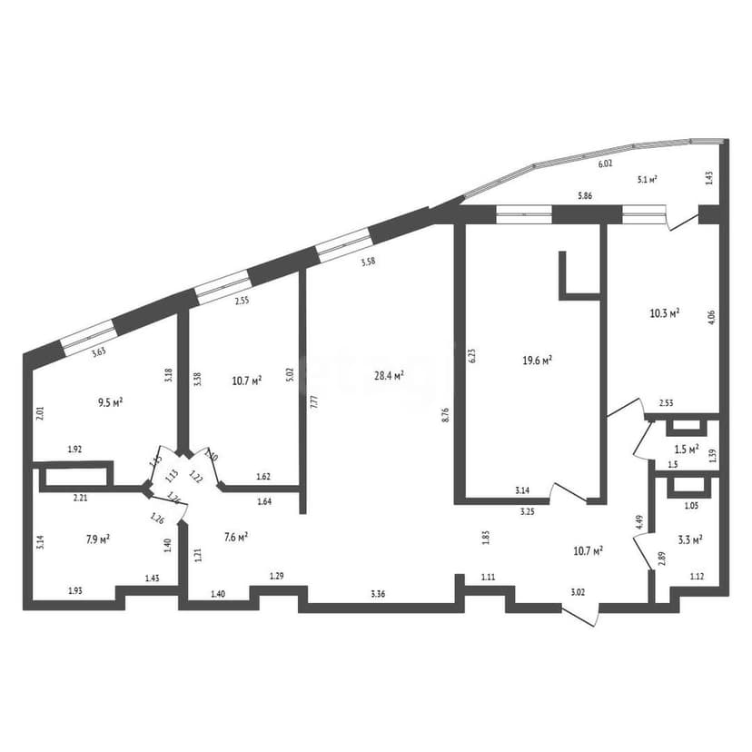4 комн., 109 м², Монолитно-каркасный 10