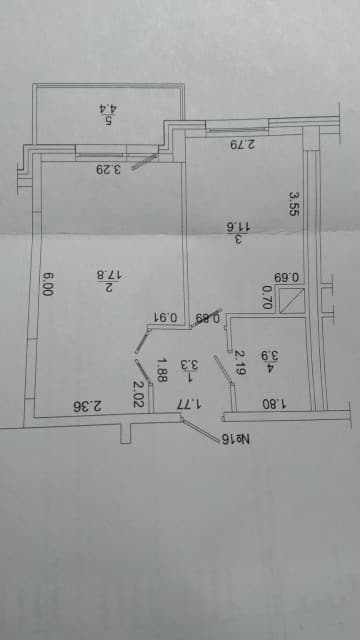 1 комн., Монолитно-каркасный, Сайсары