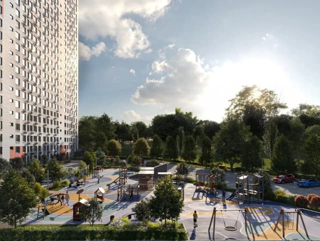 Студия, 24 м², Монолитно-каркасный, Другие районы 4