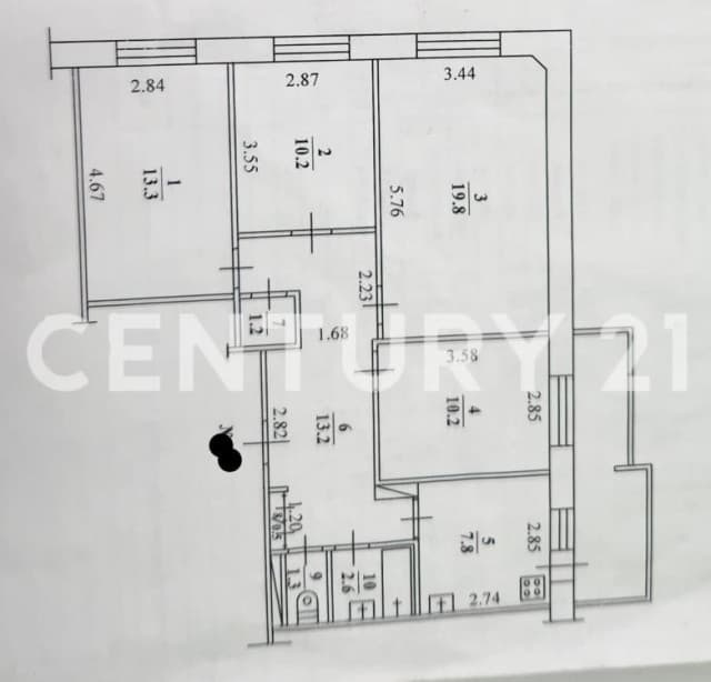4 комн., 80 м², 112 серия, Автовокзал 10