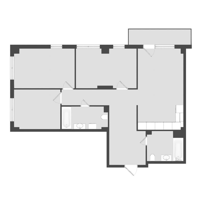 4 комн., 91.14 м²