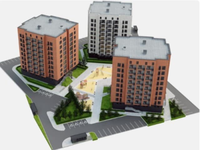 2 комн., 65 м², Монолитно-каркасный, ДСК