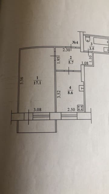 1 комн., 36 м², КПД, Рабочий городок, Водоканал 8