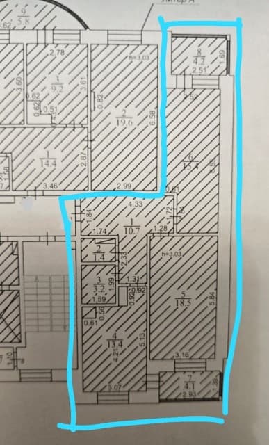 2 комн., 63 м², Инд. планировка, Вавилон 8