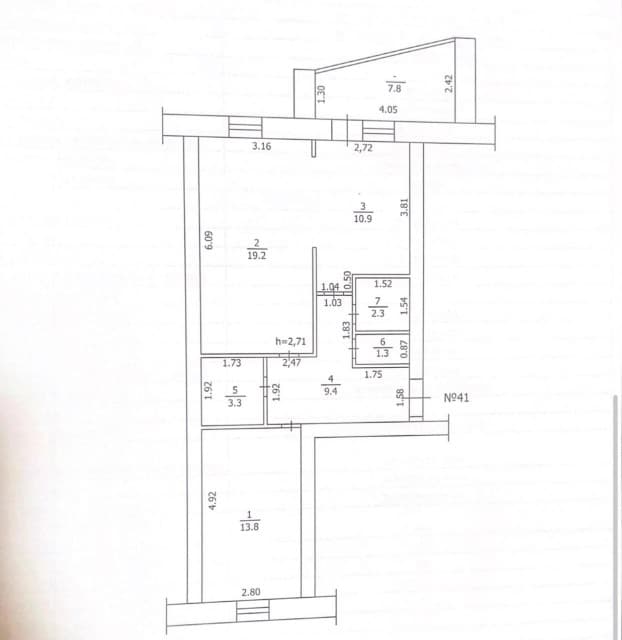 2 комн., 60 м², Блочный, Областная больница, рынок "Манньыаттаах" 14