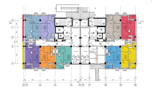 1 комн., 38 м², Монолитно-каркасный, 16 квартал 2