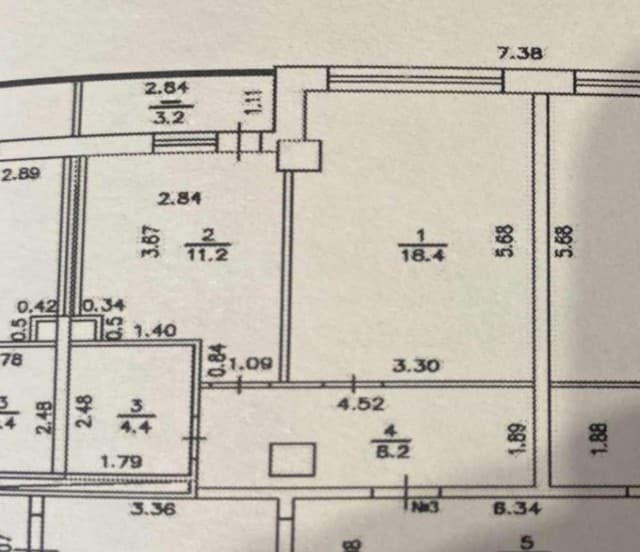 1 комн., 45 м², Монолитно-каркасный, Залог 6