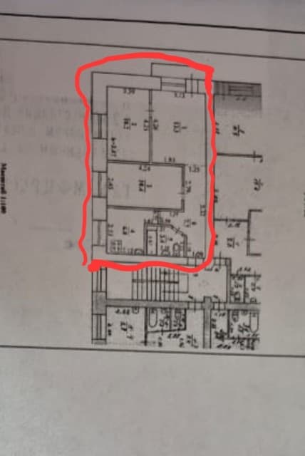 3 комн., 51 м², Блочный, Авиапорт 14