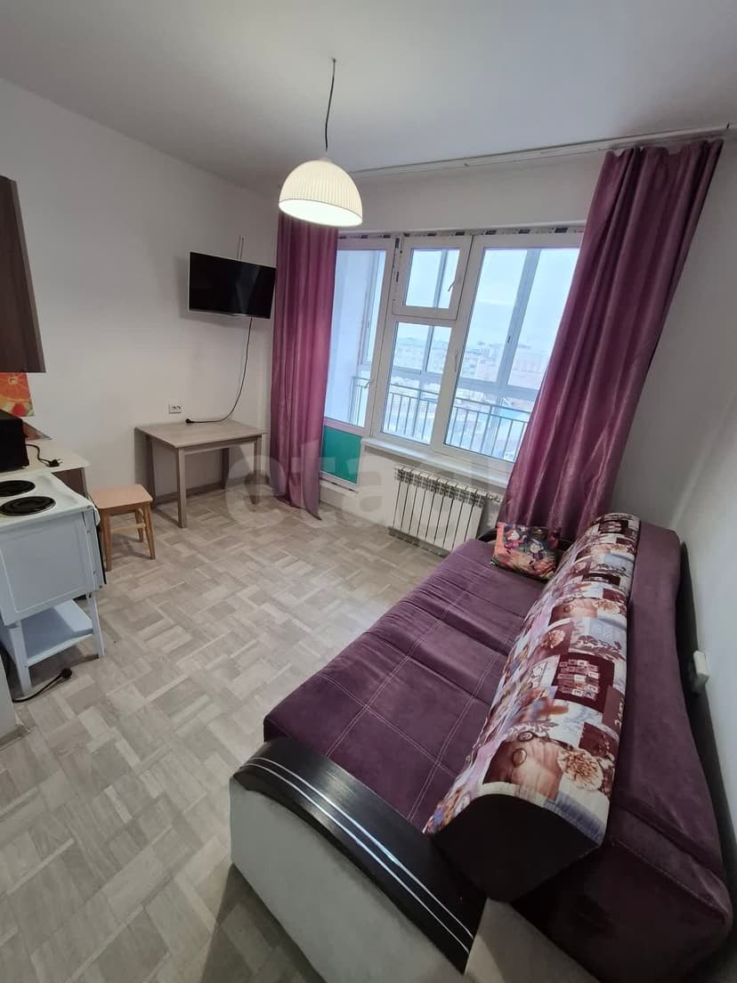 Студия, 19 м², Монолитно-каркасный