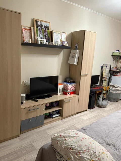 Студия, 22 м², Монолитно-каркасный, Авиапорт 7