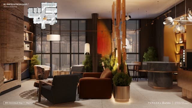 1 комн., 35 м², Монолитно-каркасный 2