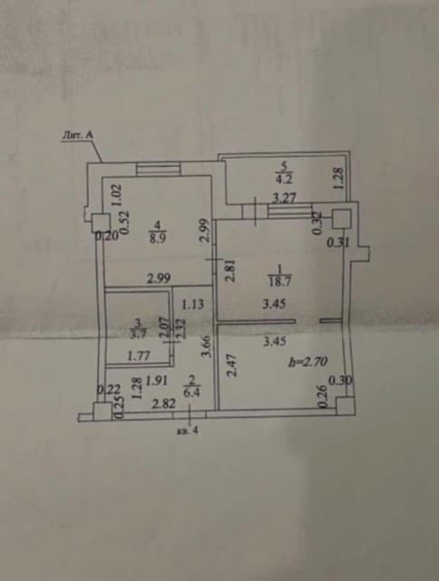 2 комн., 42 м², Монолитно-каркасный, 103 квартал (Ростелеком) 6