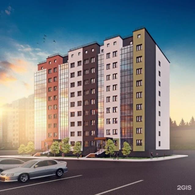 Студия, 22 м², Монолитно-каркасный 3
