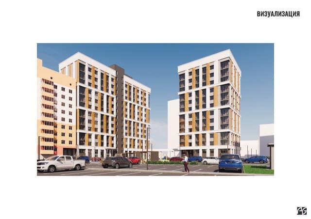 1 комн., 37 м², Монолитно-каркасный, Залог 2
