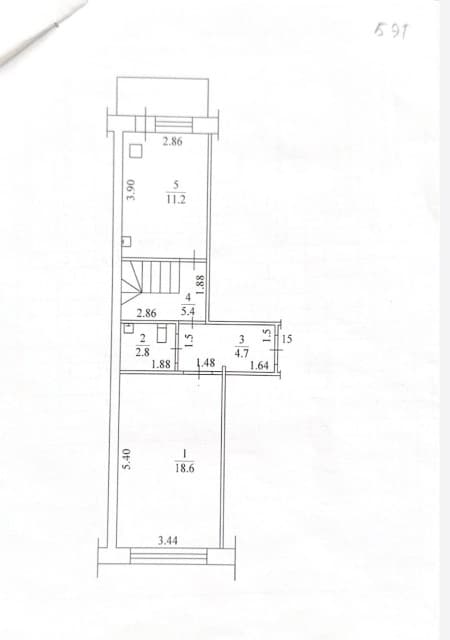 3 комн., 79 м², 112 серия, Глазная больница 9