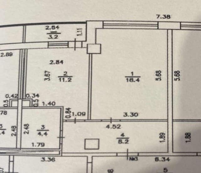 1 комн., 45 м², Монолитно-каркасный, Кинотеатр Лена 6