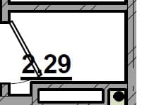 Кладовка, 2.3 м²