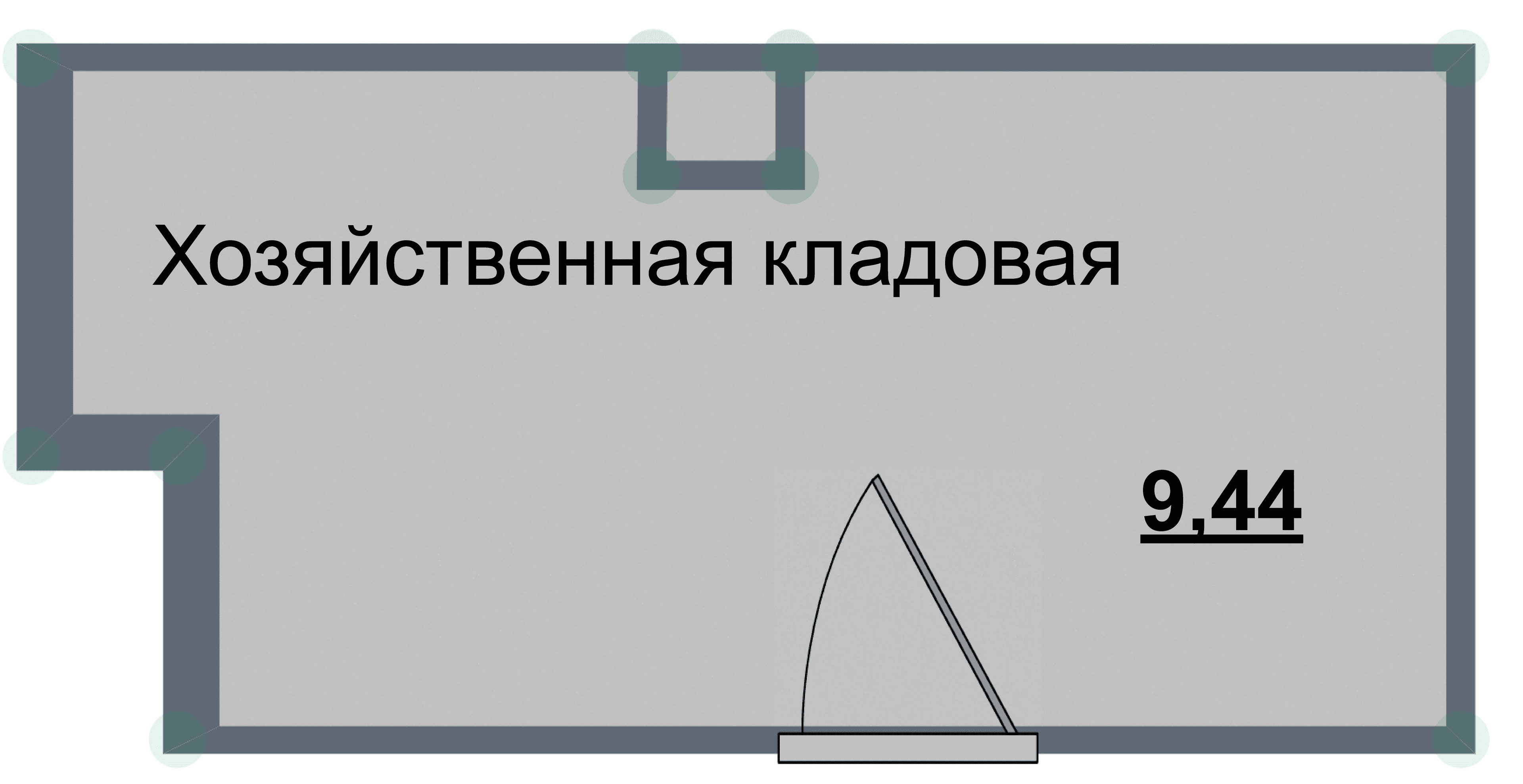Кладовка, 9.4 м²